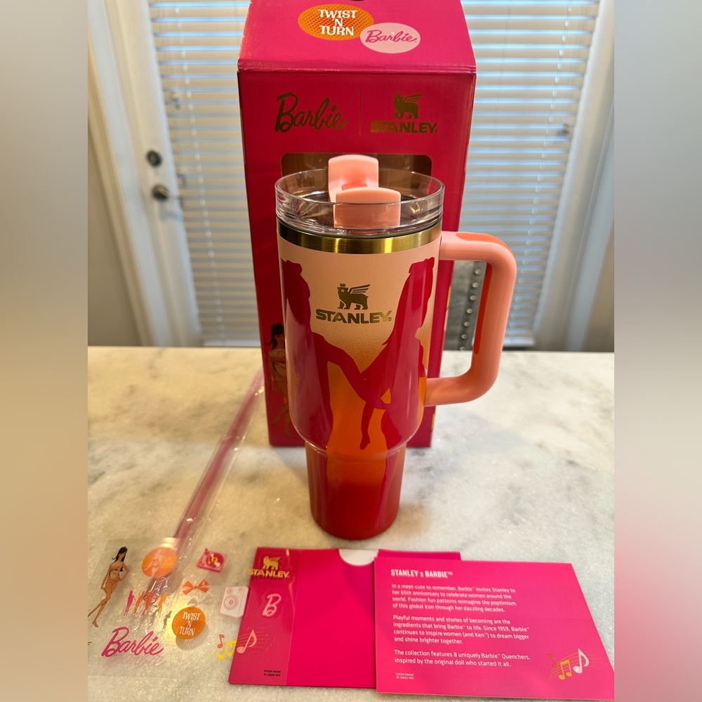 Barbie Stanley Collaboration Tumbler 65th Anniversary TWIST ’N TURN40oz Quencher